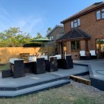 Completed composite decking