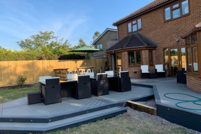 completed composite decking trex