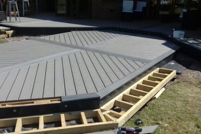 work in progress – dance floor composite decking